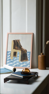 Pink wood frame