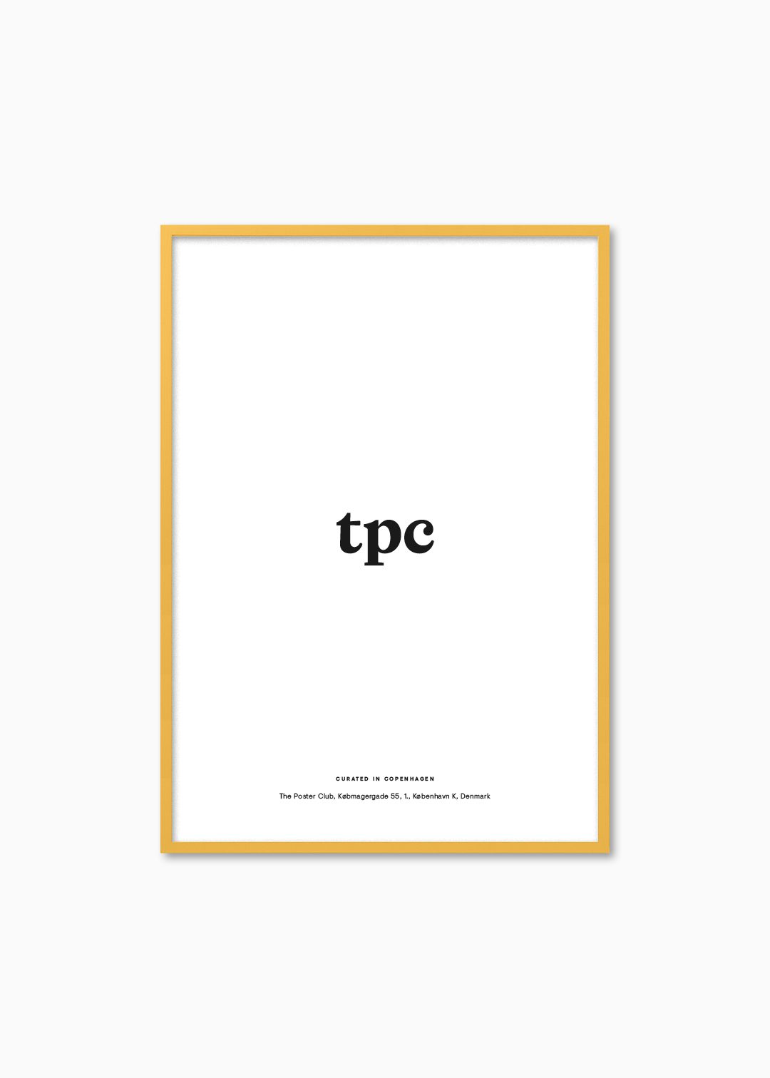 Yellow Wood Frame - The Poster Club