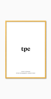 Yellow Wood Frame - The Poster Club