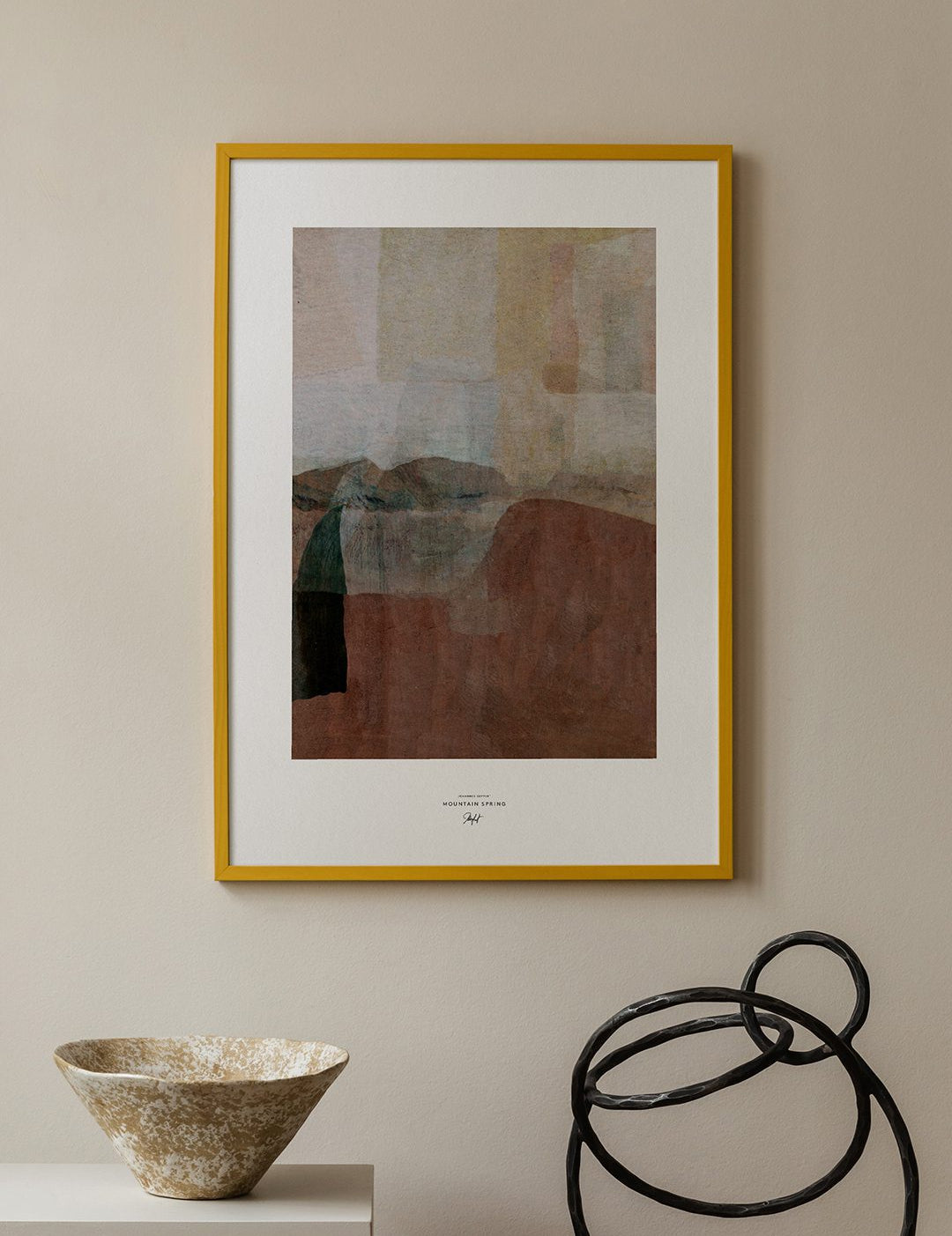 Yellow Wood Frame