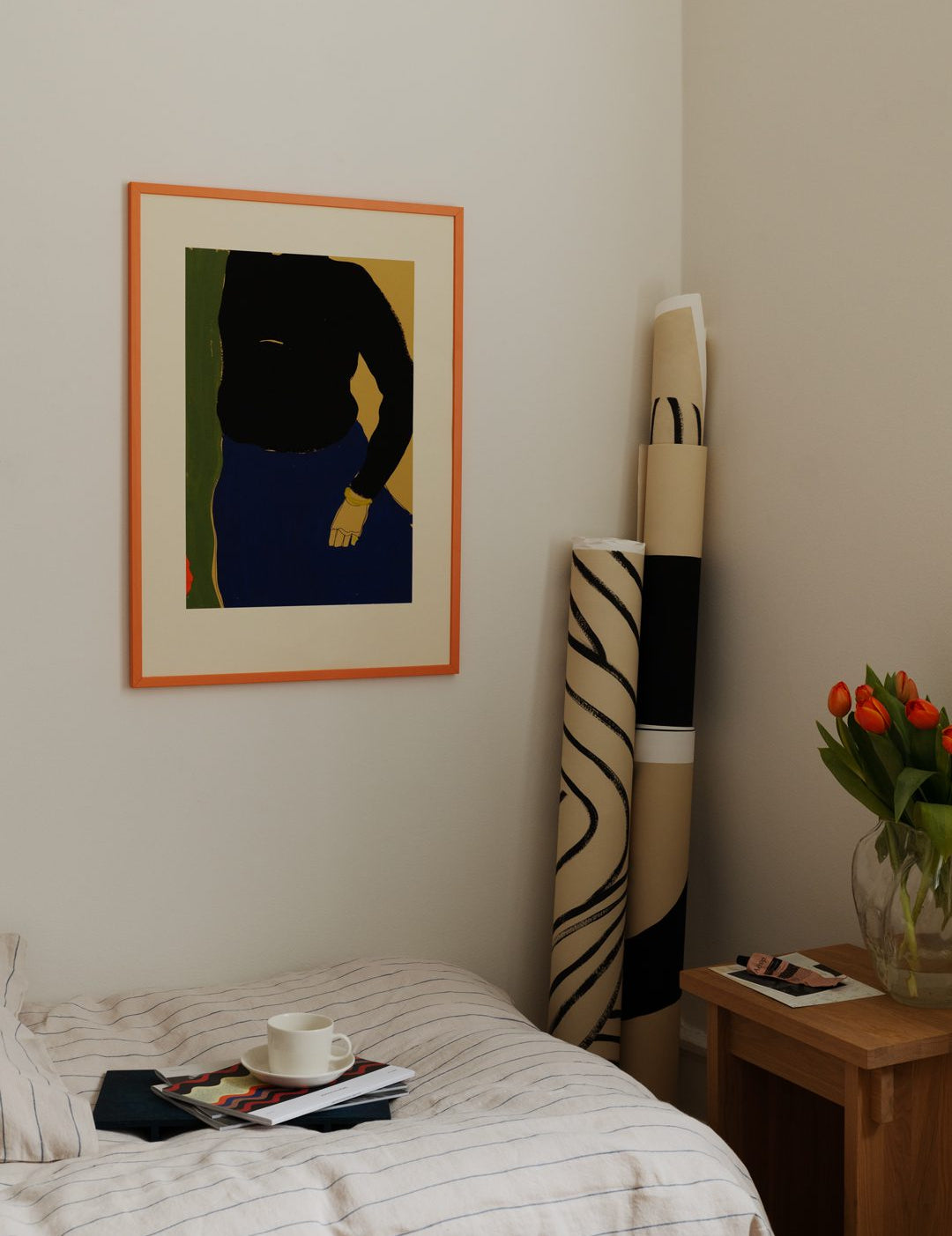 Orange Wood Frame