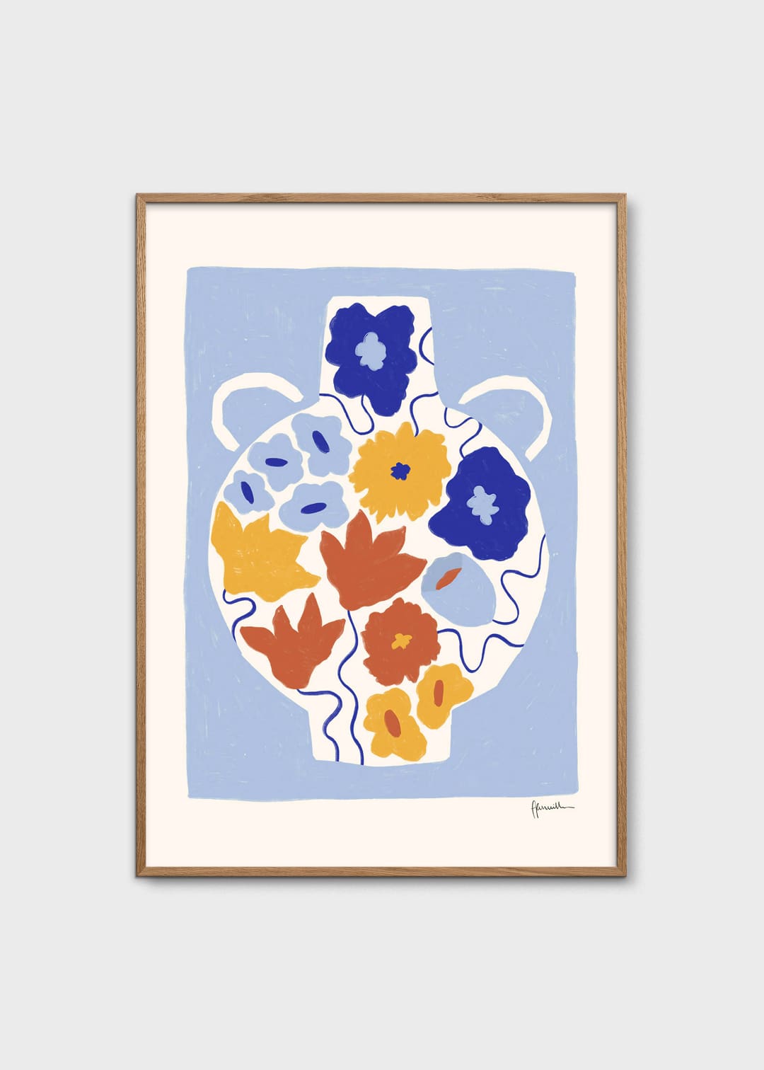 Lemons & Oranges in Checkered Vase by Frankie Penwill |… – The