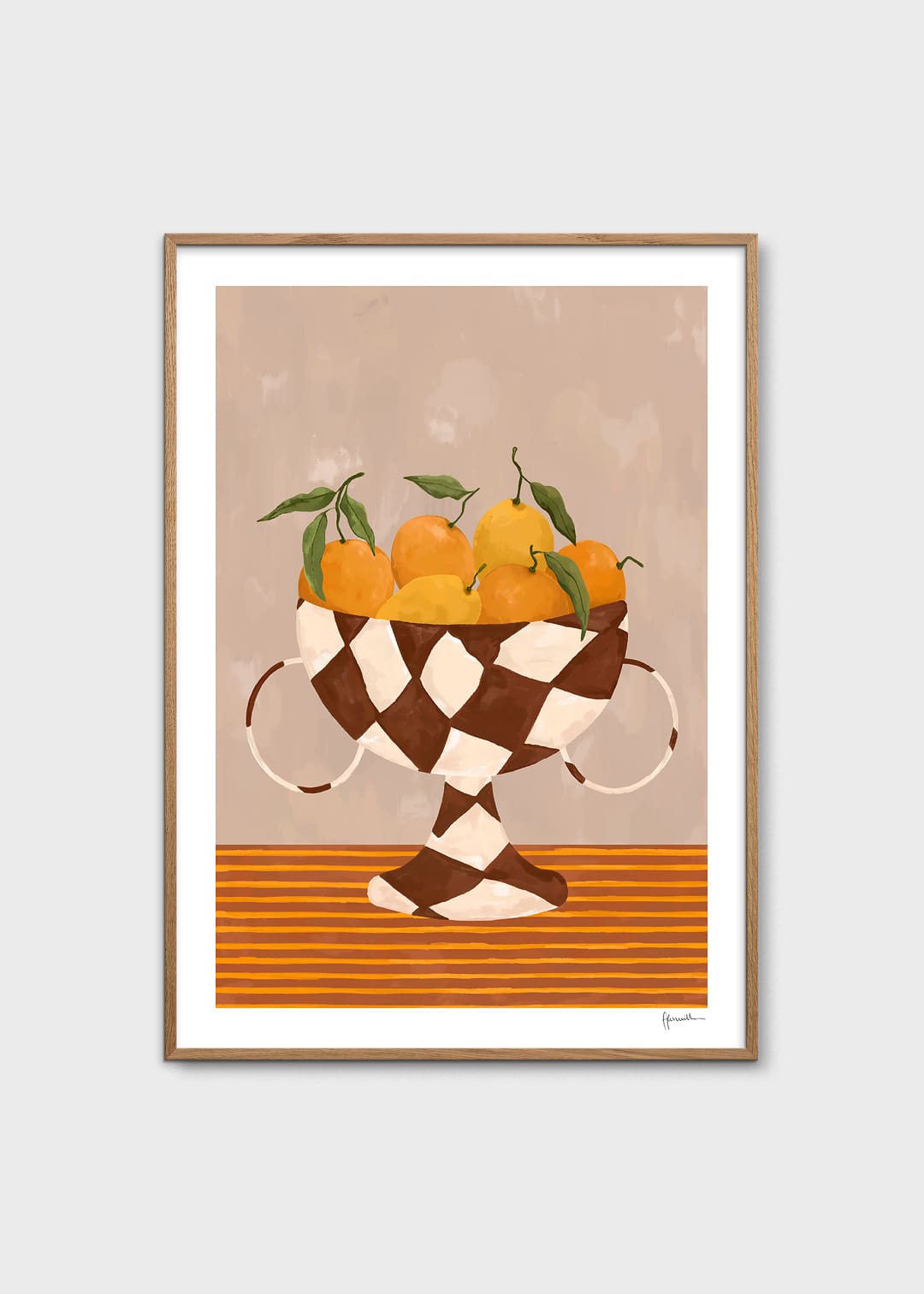 Lemons & Oranges in Checkered Vase by Frankie Penwill |… – The