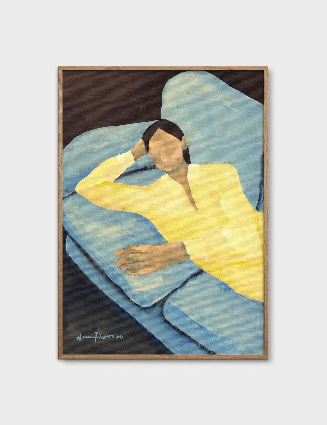 Blue Sofa by Hanna Peterson