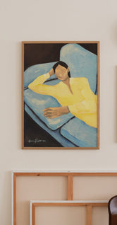 Blue Sofa by Hanna Peterson