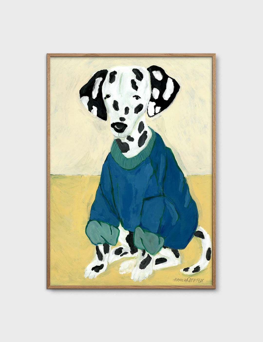 Dalmatian in Sweatshirt by Hanna Peterson