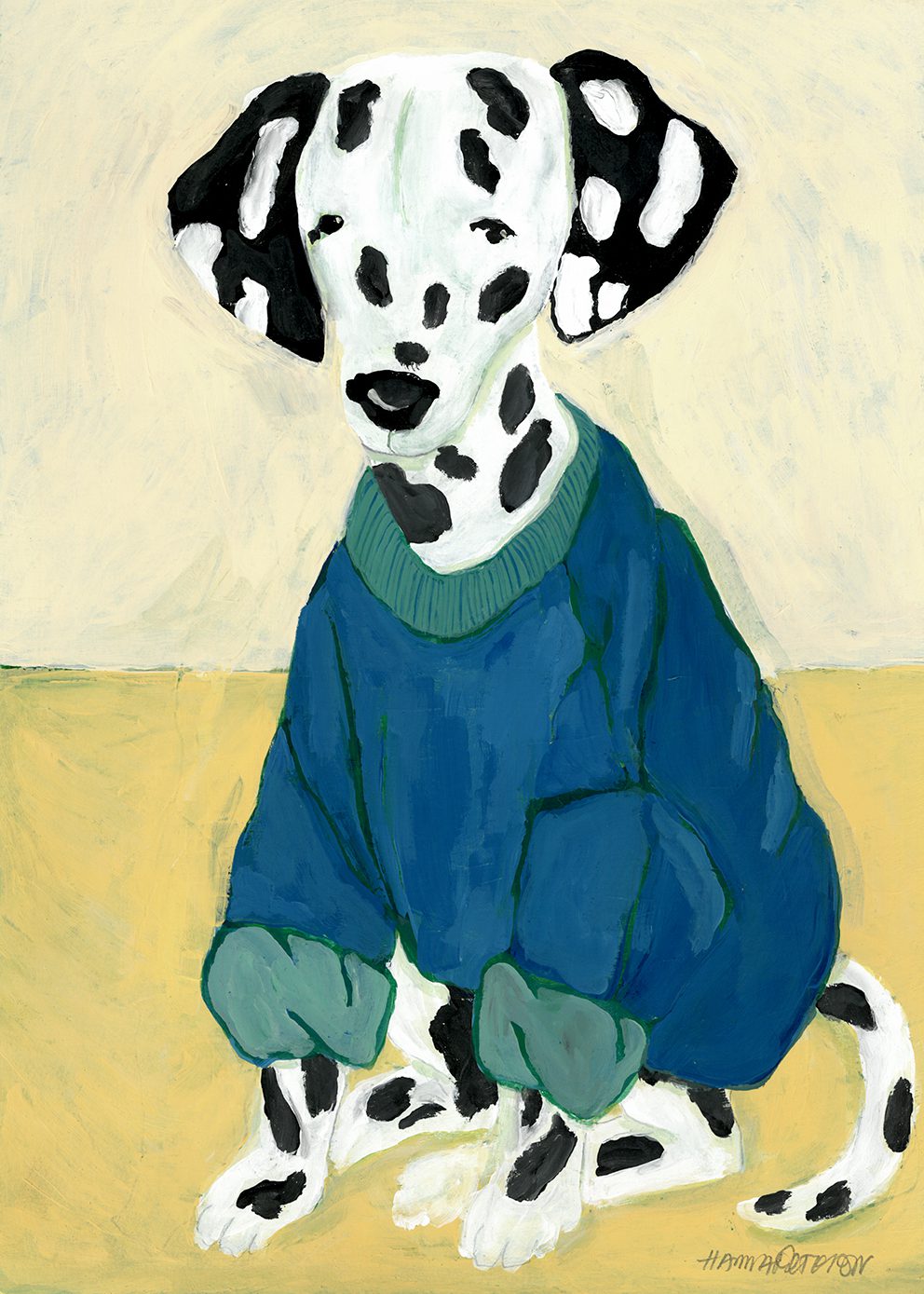 Dalmatian in Sweatshirt
