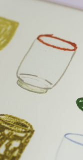A Collection of Glasses by Isabelle Vandeplassche