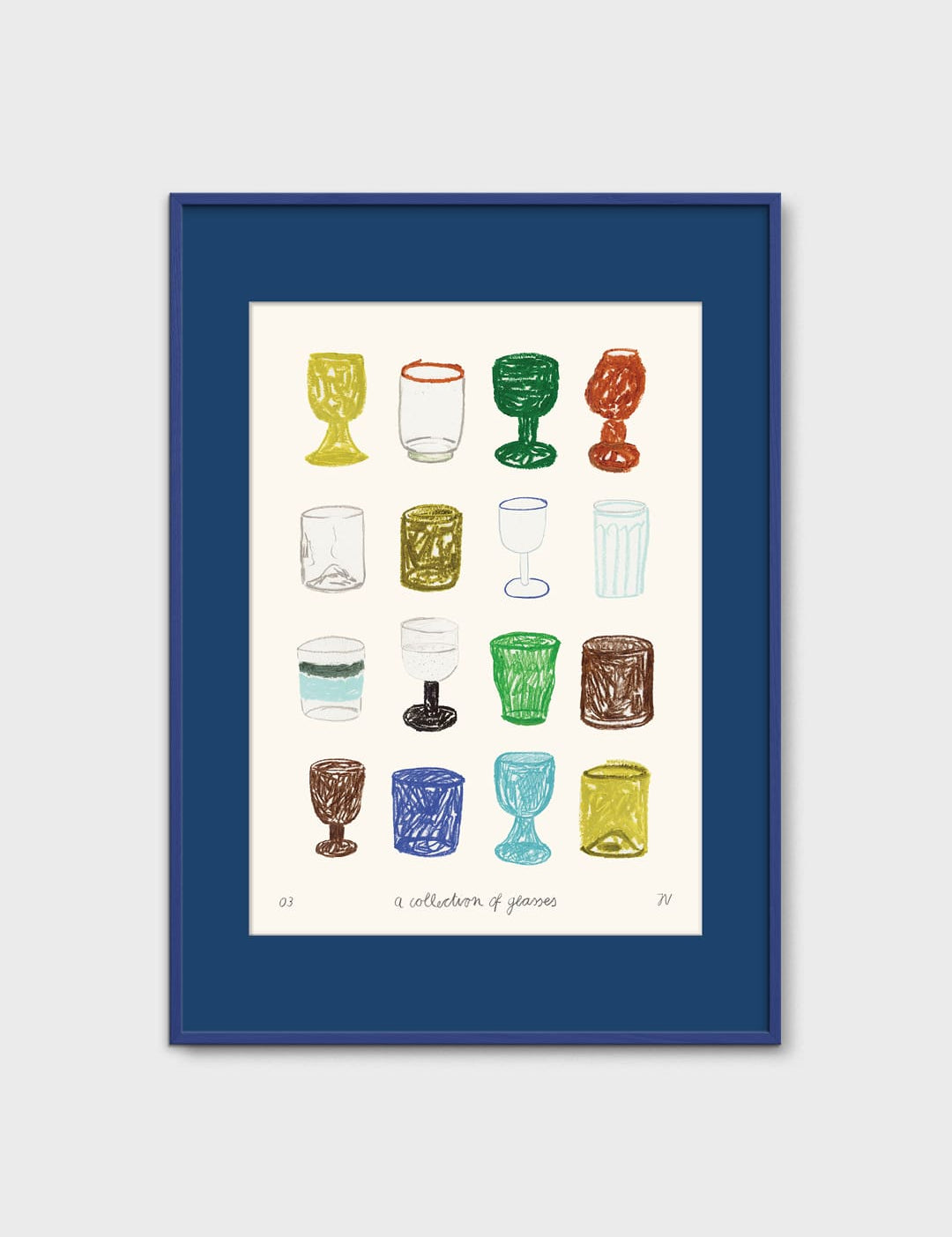 A Collection of Glasses by Isabelle Vandeplassche