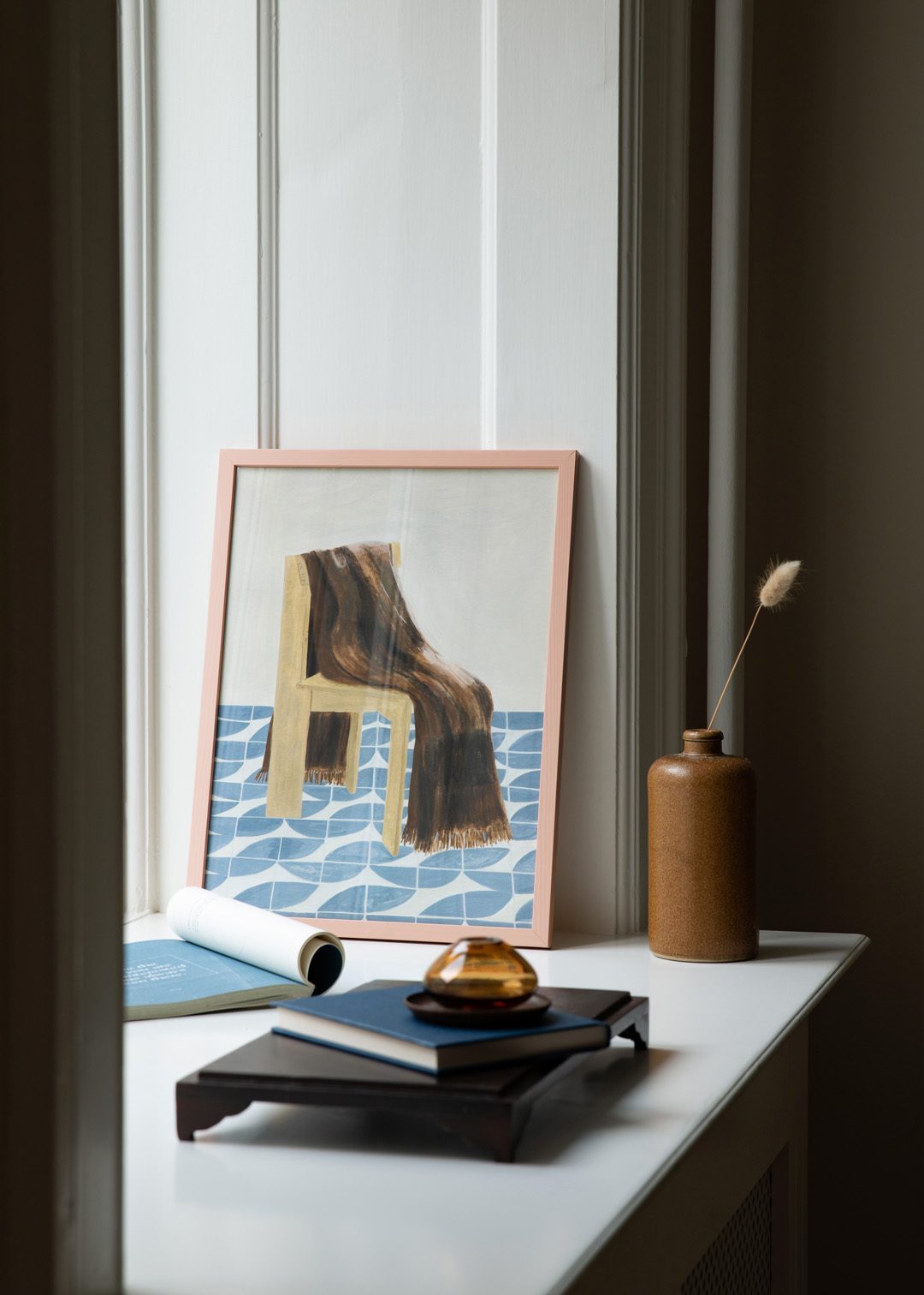 Chair with Blanket by Isabelle Vandeplassche