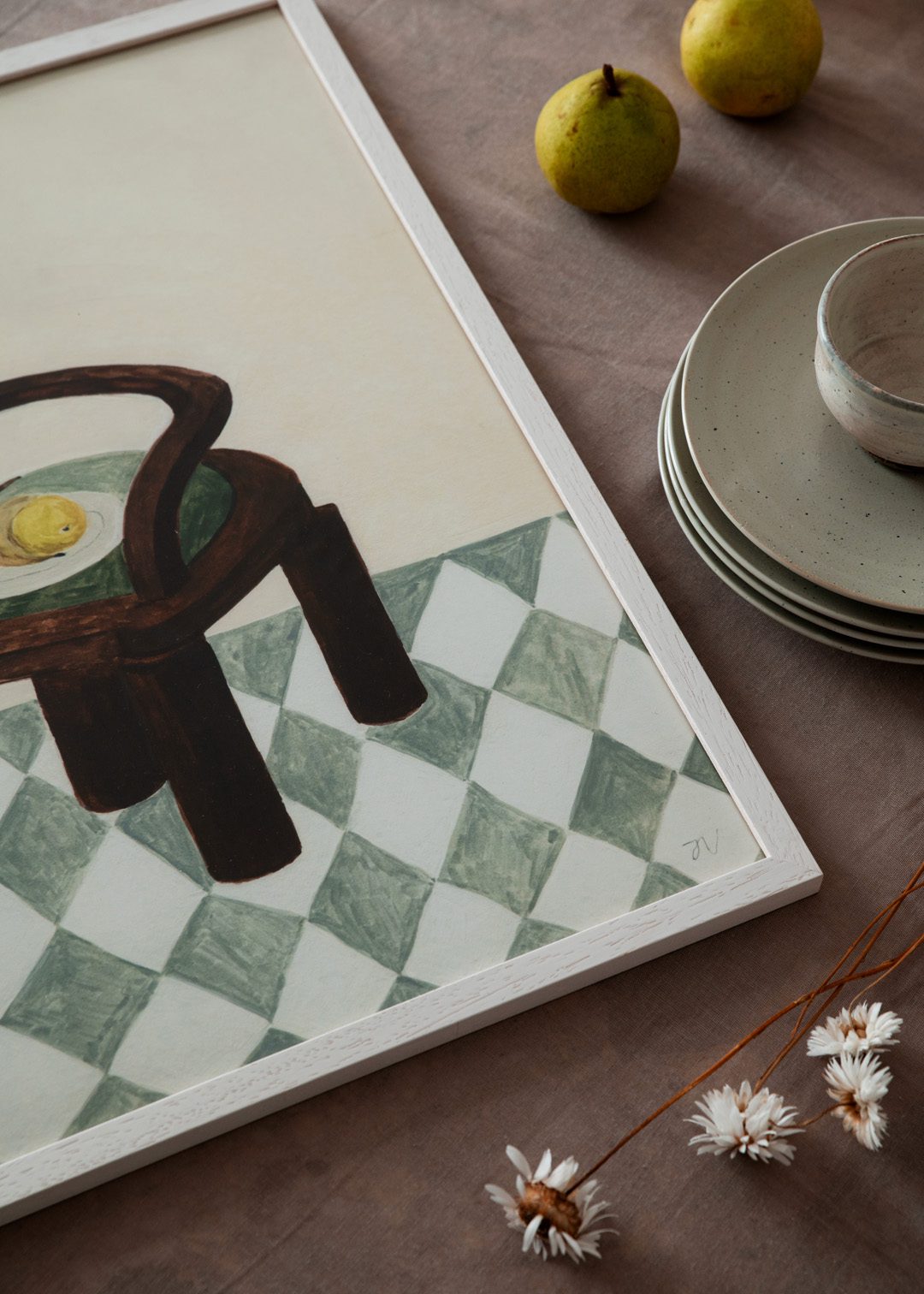 Chair with Fruit by Isabelle Vandeplassche