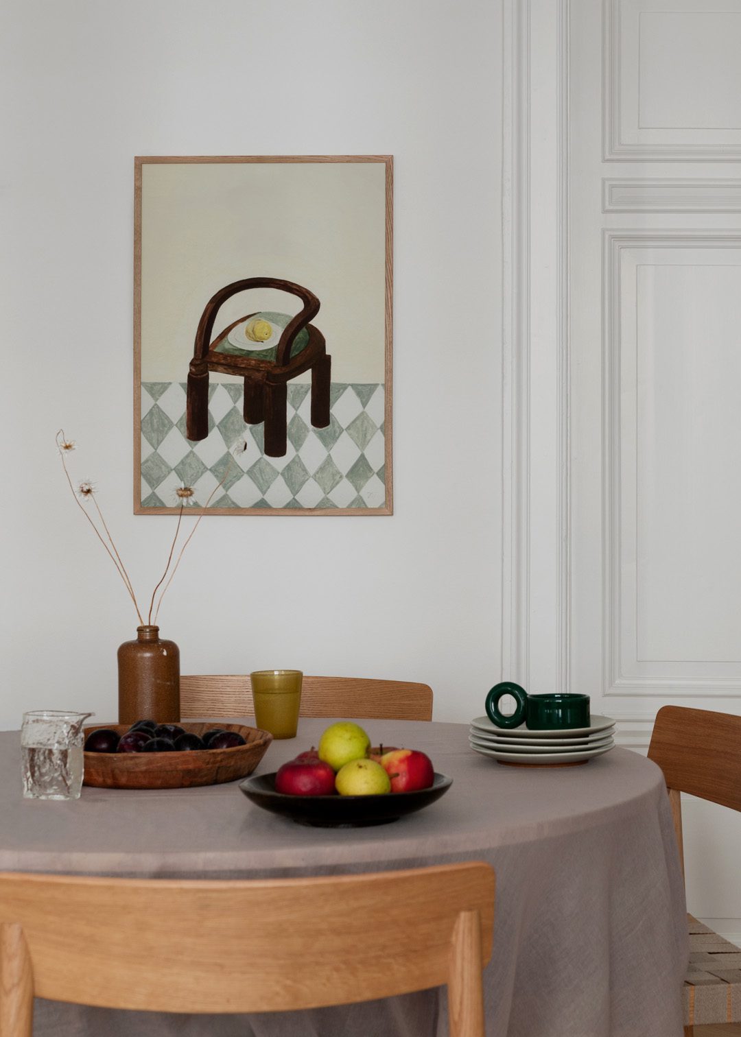 Chair with Fruit by Isabelle Vandeplassche