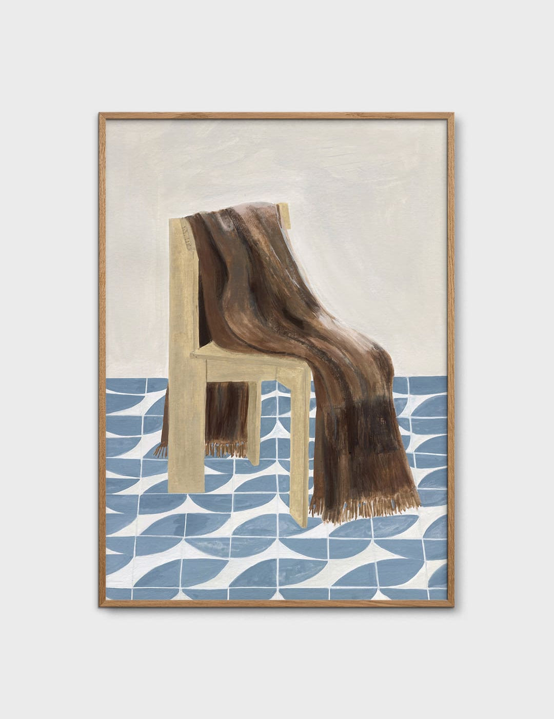 Chair with Blanket by Isabelle Vandeplassche