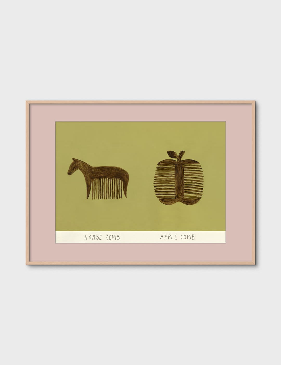 Horse and Apple Comb by Isabelle Vandeplassche