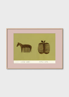 Horse and Apple Comb by Isabelle Vandeplassche