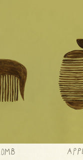 Horse and Apple Comb by Isabelle Vandeplassche