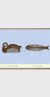 Swan and Fish Comb by Isabelle Vandeplassche