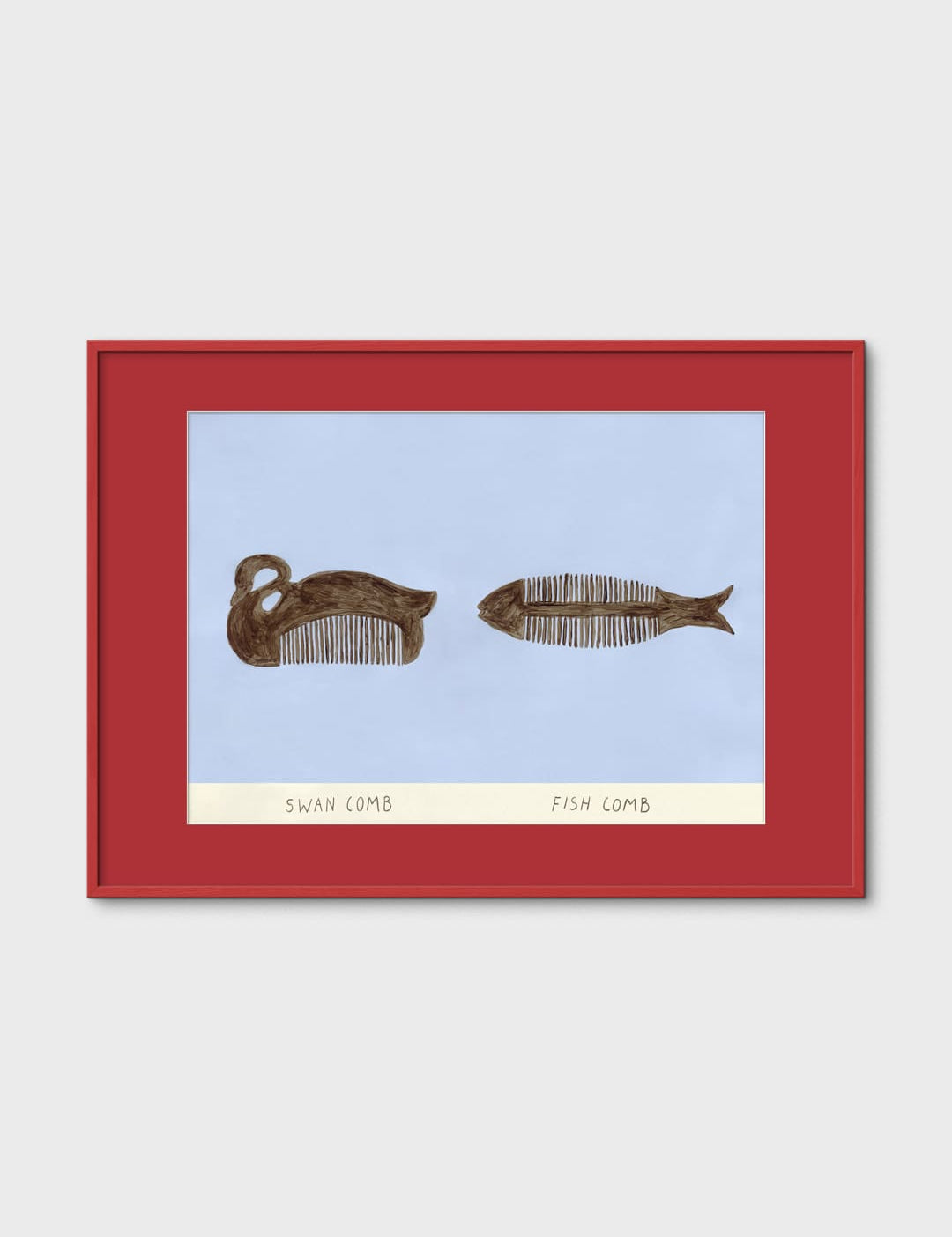 Swan and Fish Comb by Isabelle Vandeplassche