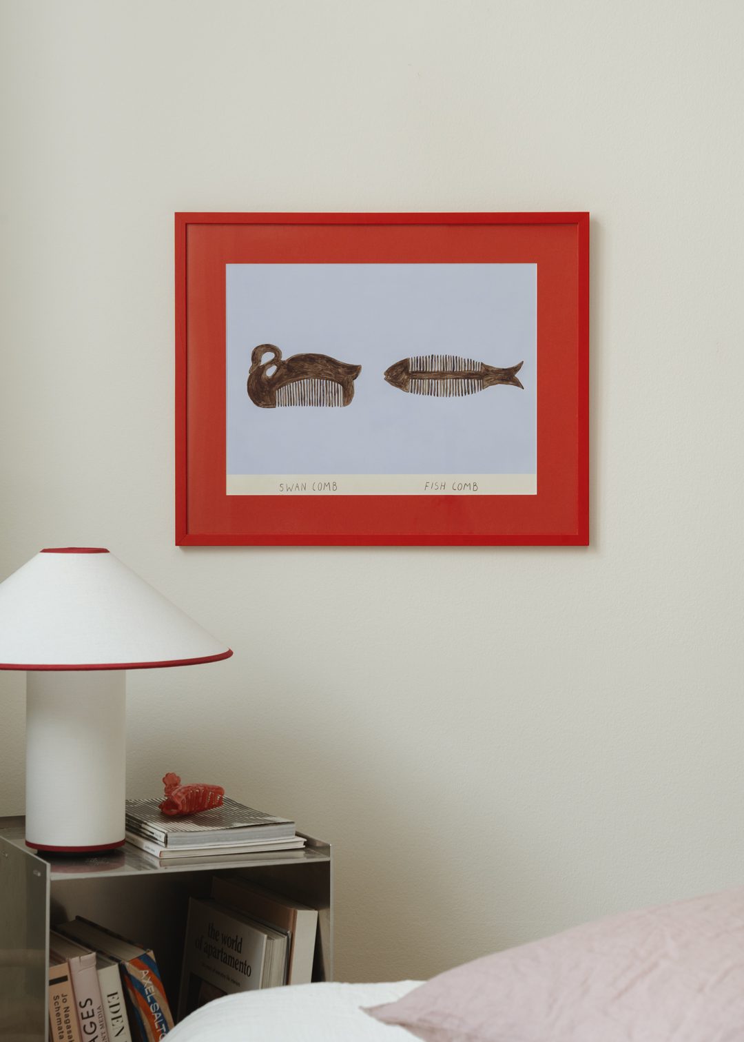 THE POSTER CLUB × Isabelle Vandeplassche Swan and Fish Comb by Isabelle Vandeplassche | The Poster… – The