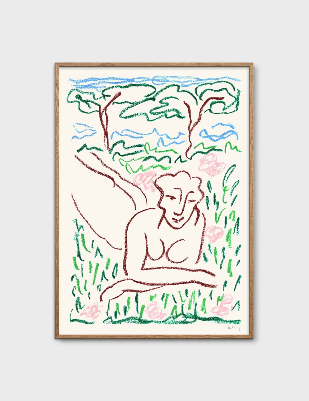 Woman in Grass by Karolina Kling