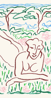 Woman in Grass by Karolina Kling