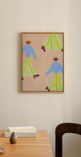 Dancing Cowgirls by Lise Uhrskov