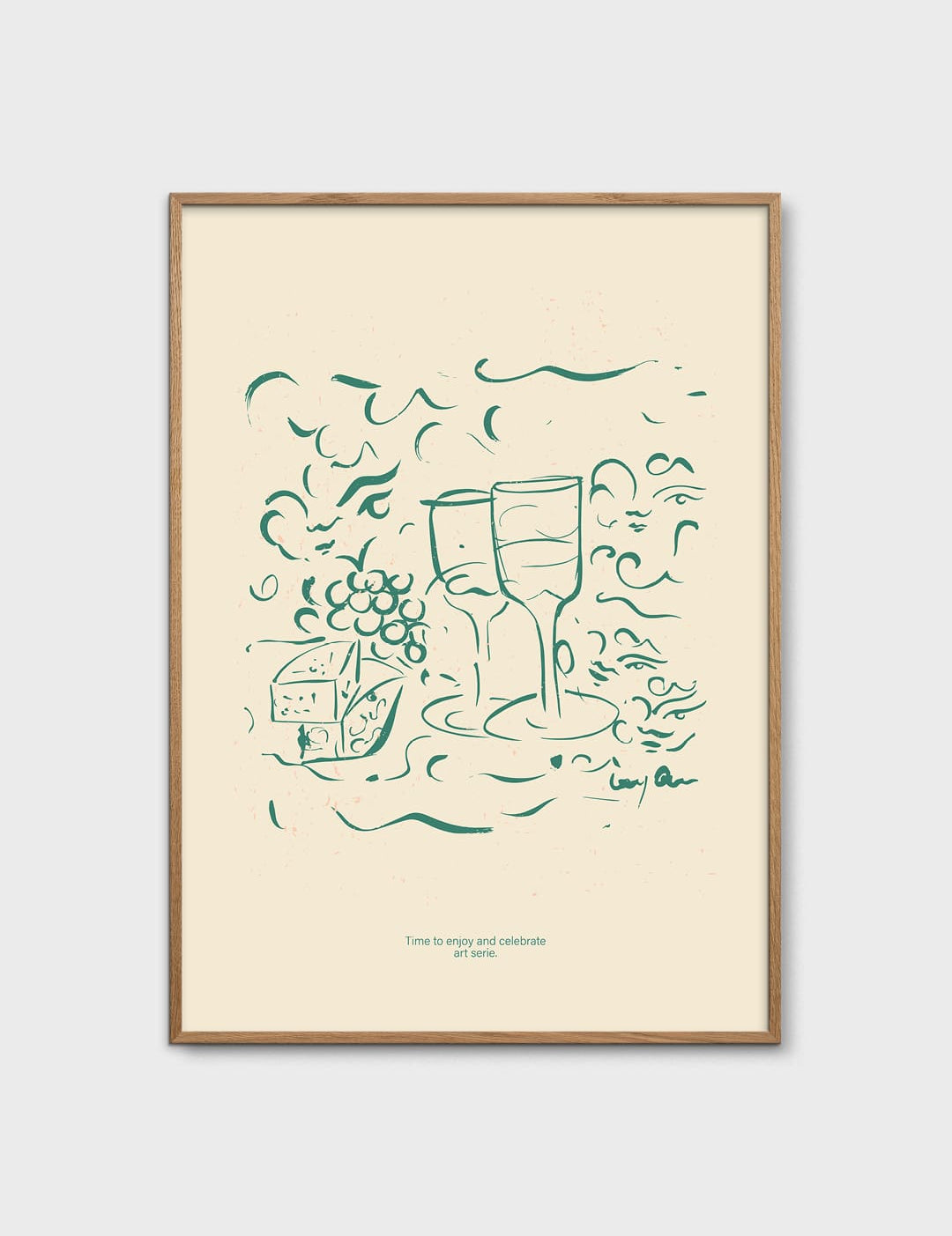 Cheese and Wine by Lucrecia Rey Caro