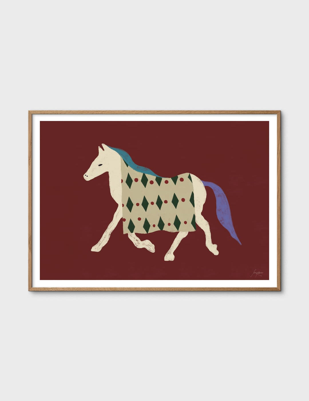 Horse Bordo by Lucrecia Rey Caro
