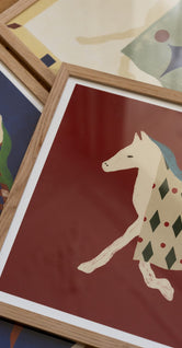 Horse Bordo by Lucrecia Rey Caro