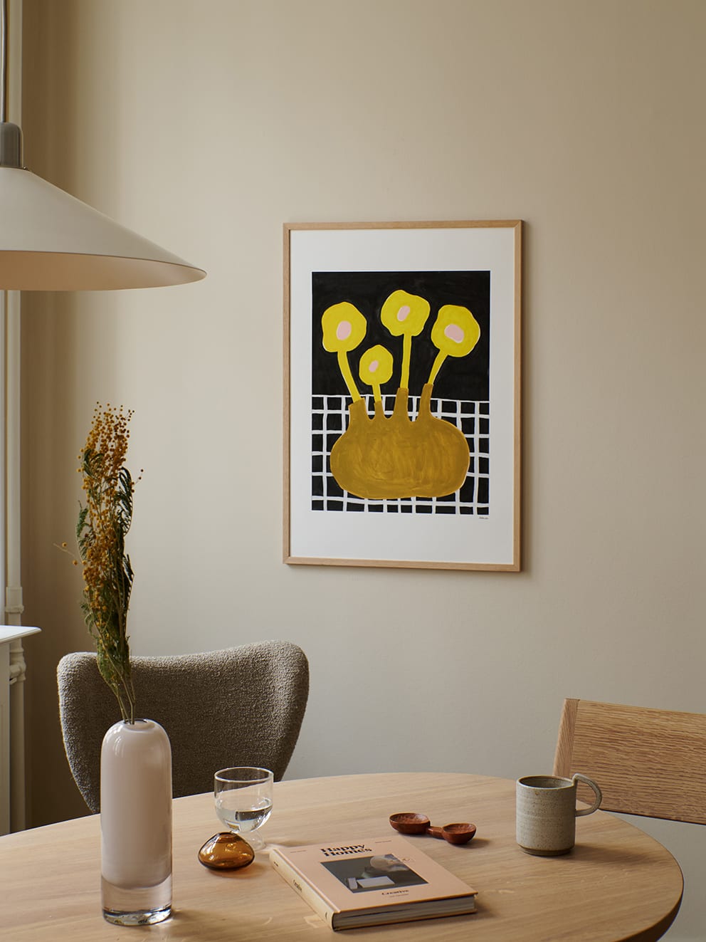 Flowers In Brown Vase by Madelen Möllard