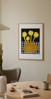 Flowers In Brown Vase by Madelen Möllard