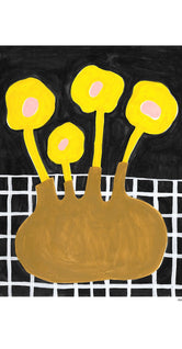 Flowers In Brown Vase by Madelen Möllard