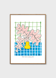 Pink Plant in Yellow Vase by Madelen Möllard