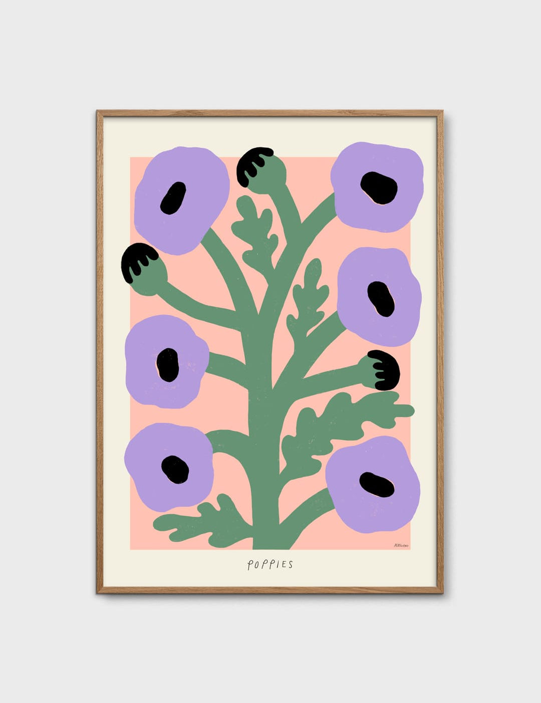 Purple Poppies by Madelen Möllard