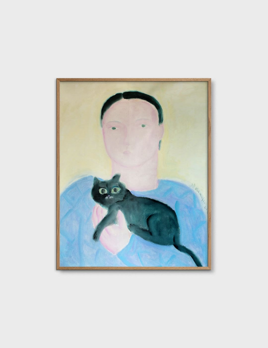 Boy Holding a Cat by Oamul