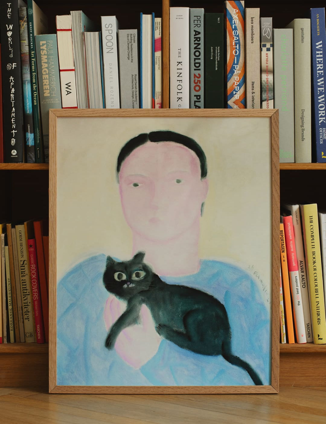 Boy Holding a Cat by Oamul