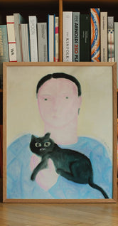 Boy Holding a Cat by Oamul
