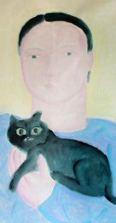 Boy Holding a Cat by Oamul