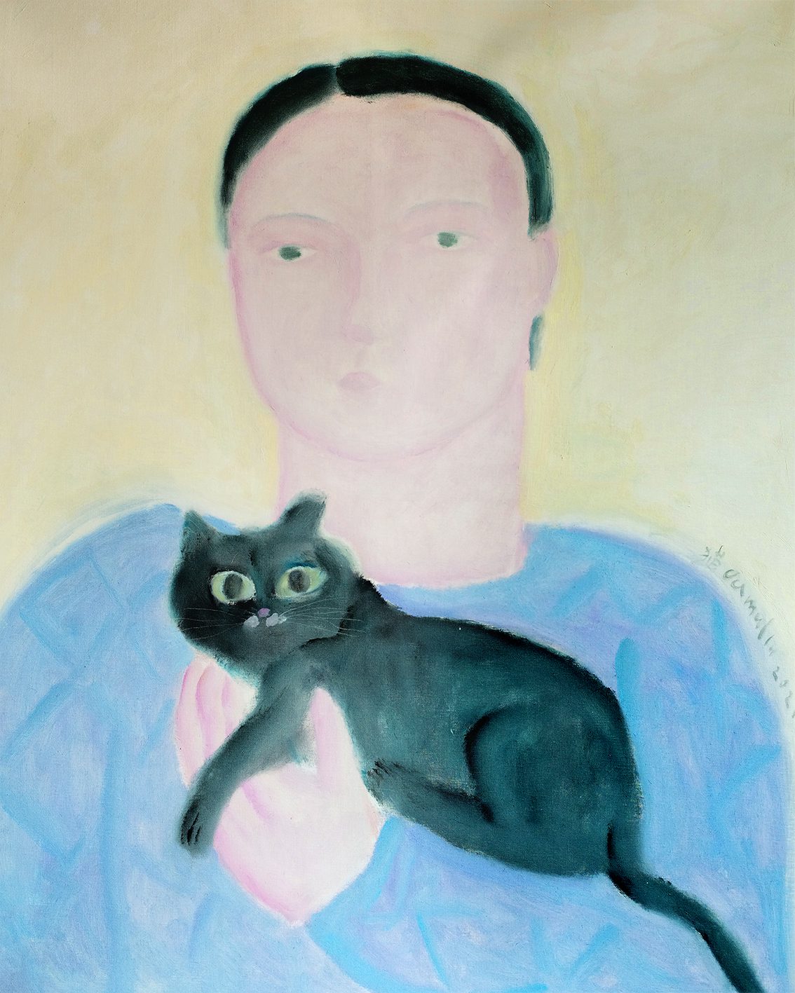 Boy Holding a Cat