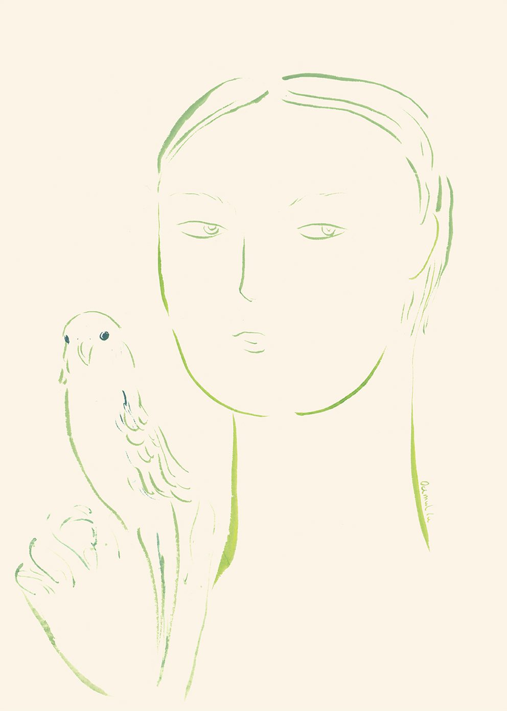 Boy and Parrot 02