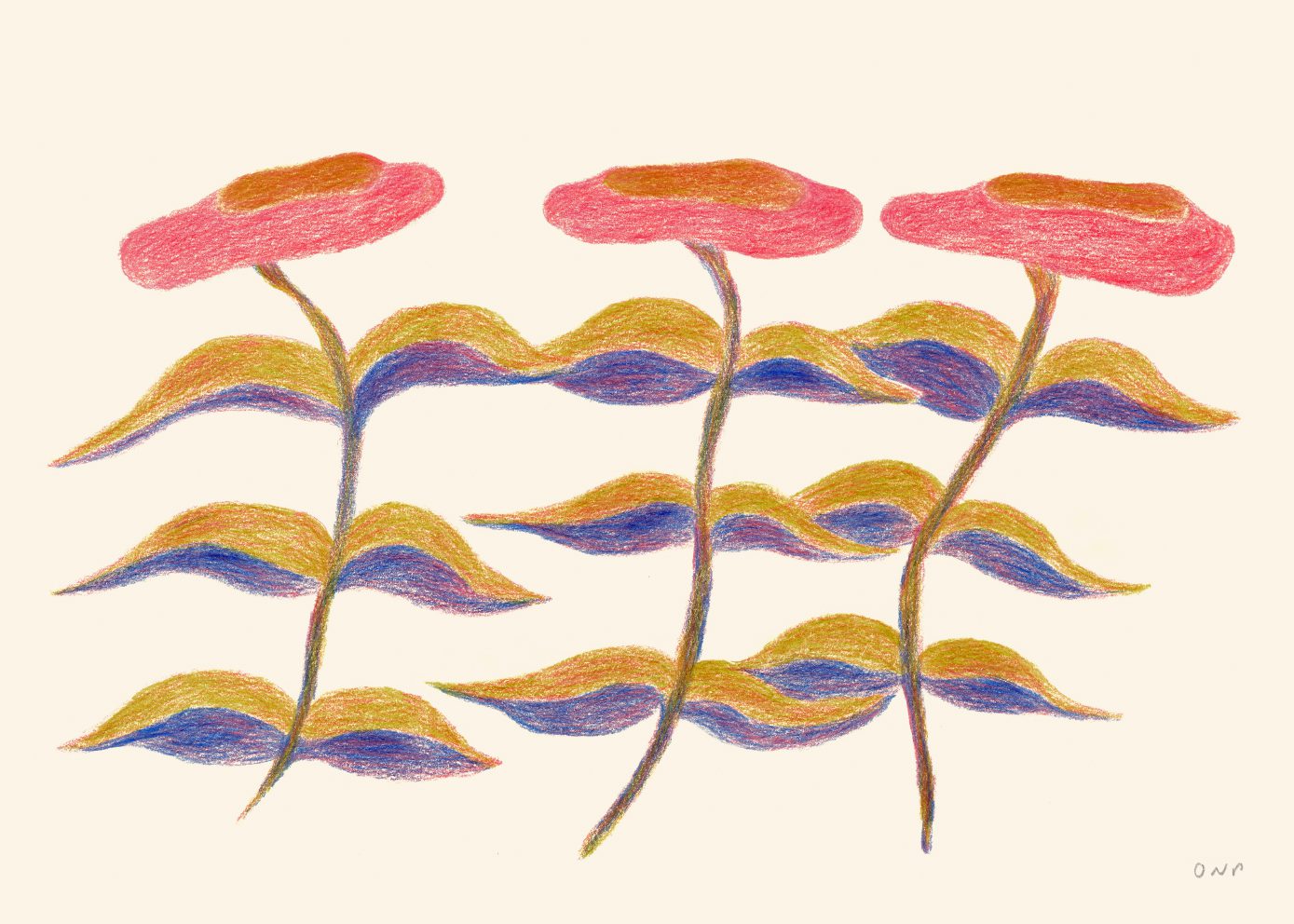 Three Flowers by Ojuna Njama Petersen