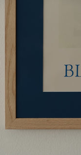 Blue Passepartout - The Poster Club