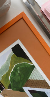 Orange Passepartout - The Poster Club