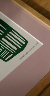 Pink Passepartout - The Poster Club