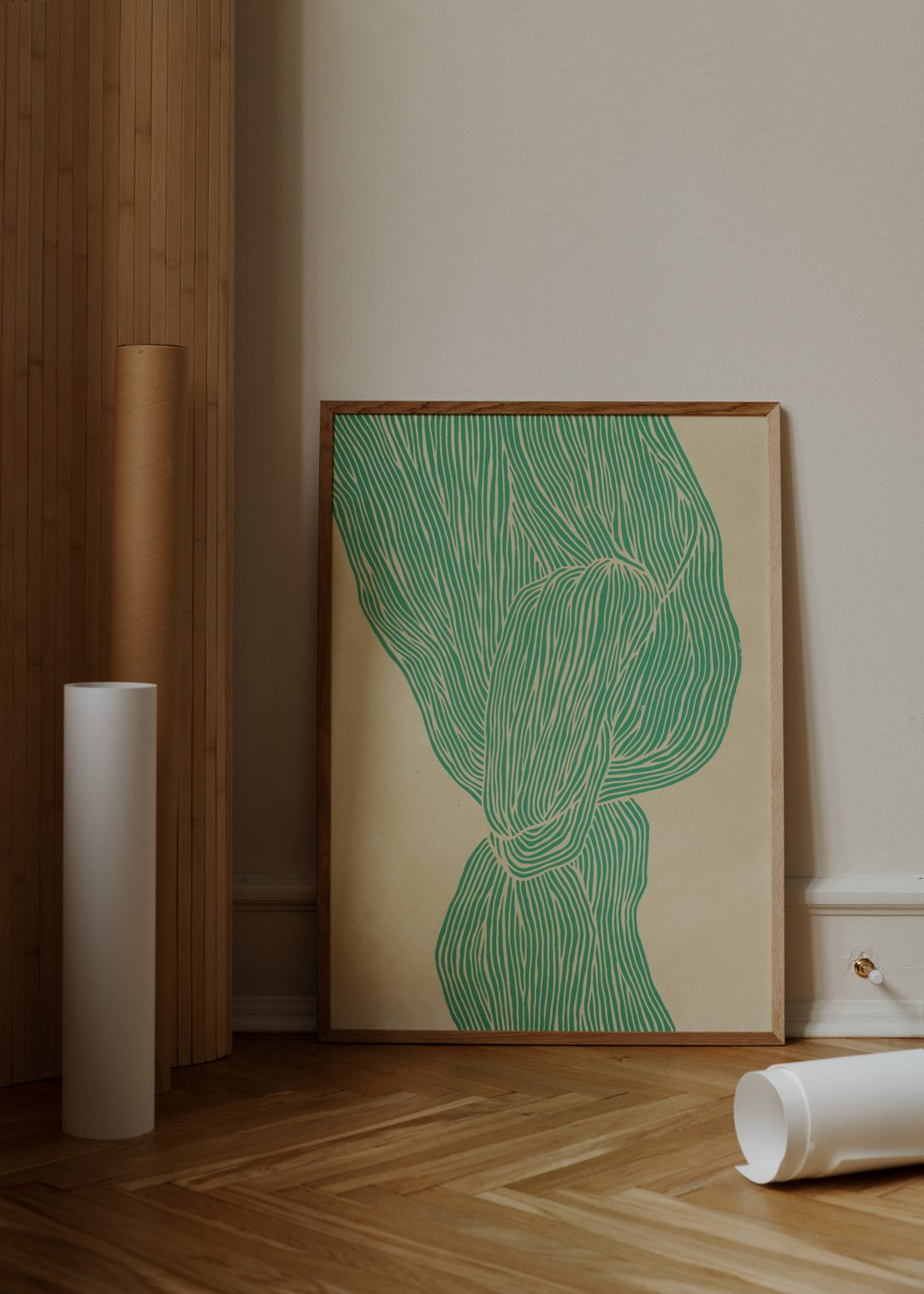 The Line - Green by Rebecca Hein