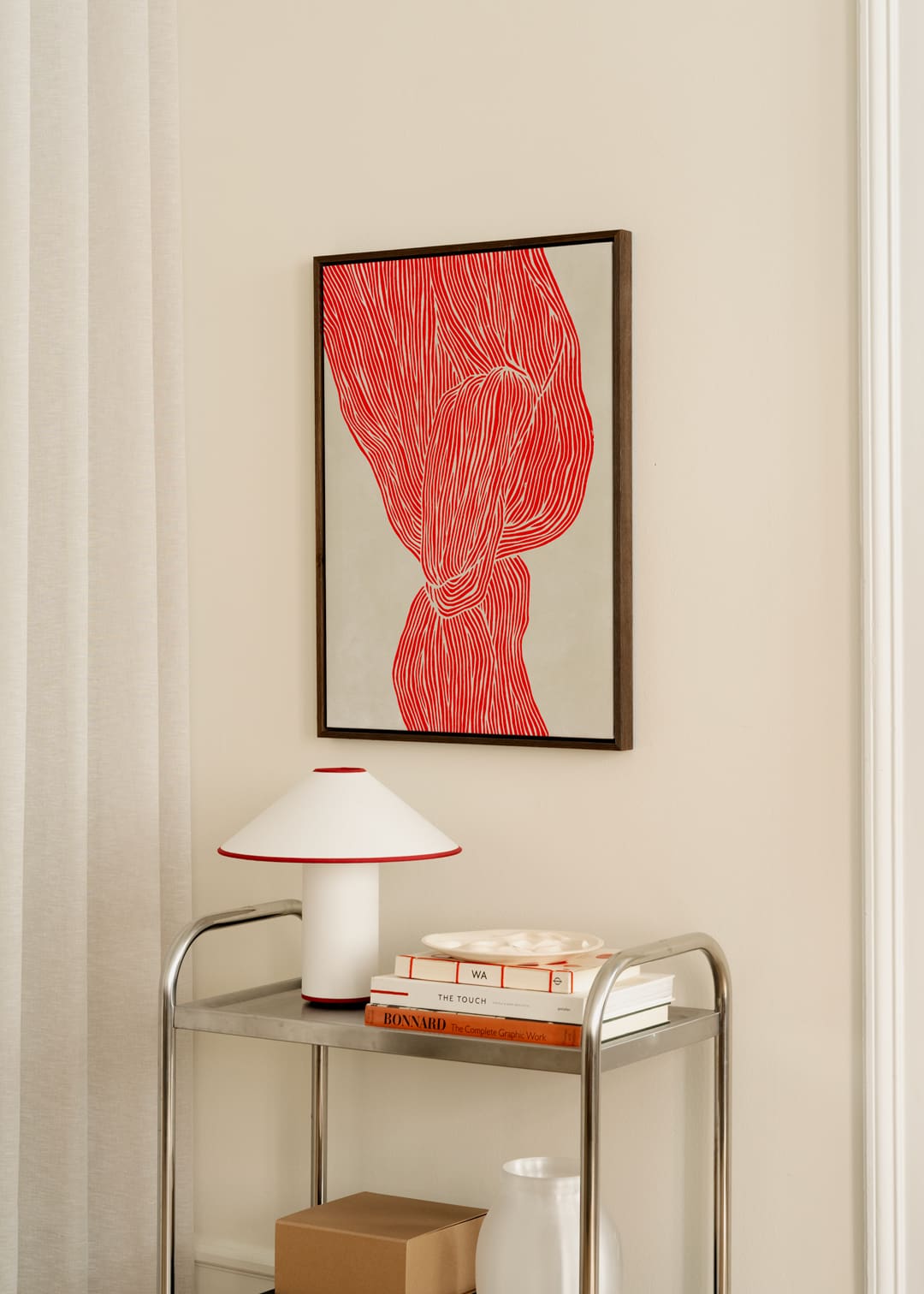 The Line - Red by Rebecca Hein