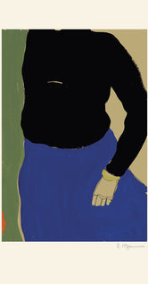 Black Top Blue Skirt by Rosie McGuinness