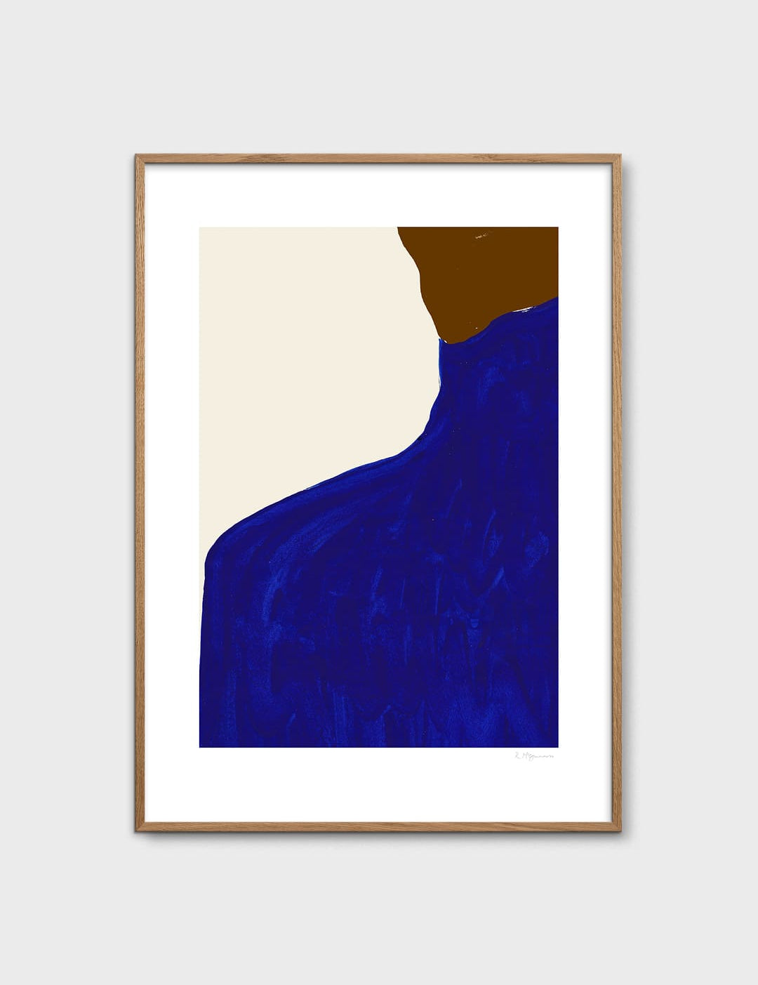 Blue Skirt Brown Jumper by Rosie McGuinness