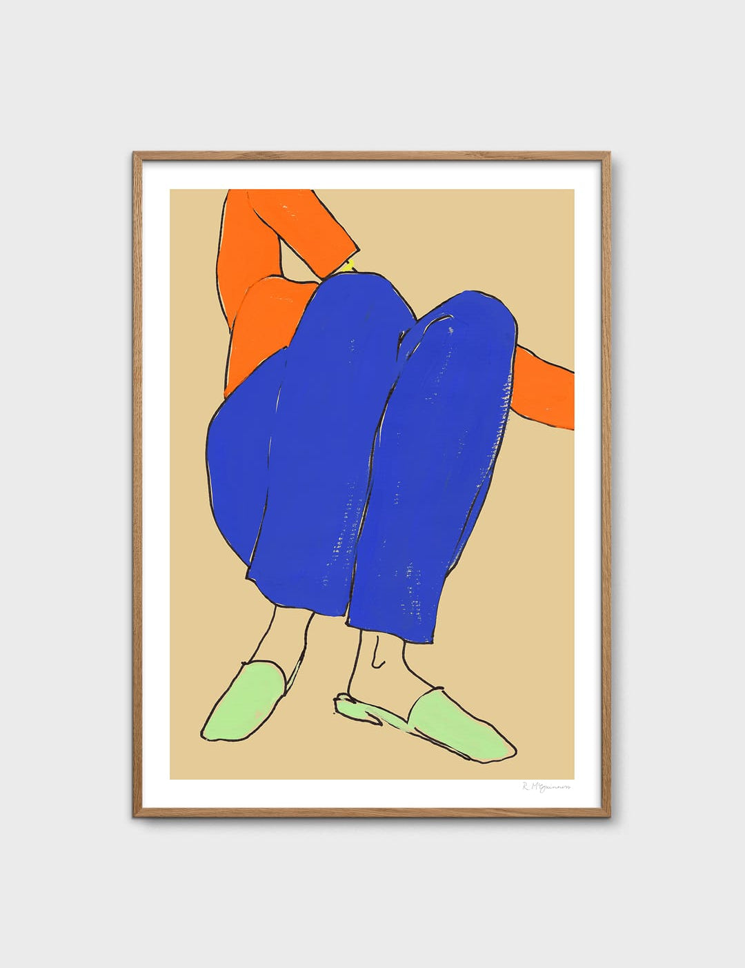 Lying Down in Blue and Red by Rosie McGuinness