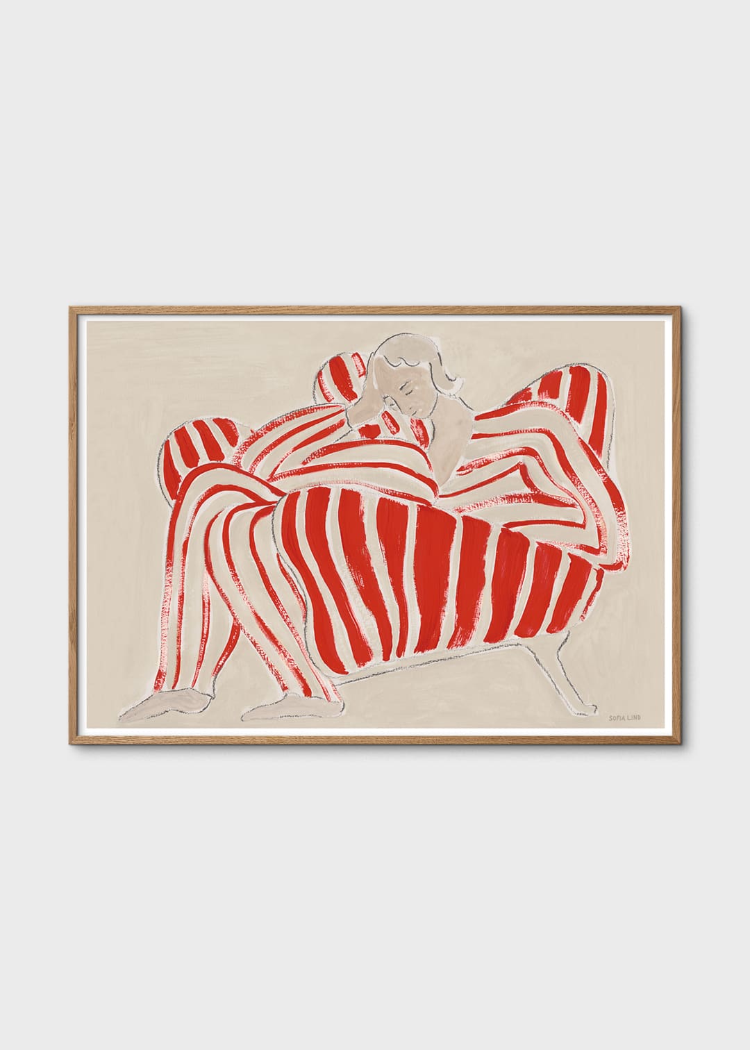 Red Chair by Sofia Lind | The Poster Club